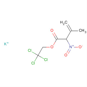 3-Butenoic acid, 3-methyl-2-nitro-, 2,2,2-trichloroethyl ester, ion(1-),potassium molecular structure