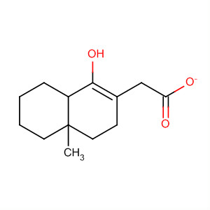 1-Naphthalenol, 3,4,4a,5,6,7,8,8a-octahydro-4a-methyl-, acetate, trans- molecular structure