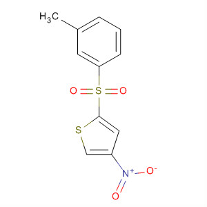 Thiophene, 2-[(3-methylphenyl)sulfonyl]-4-nitro- molecular structure