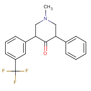 4-Piperidinone, 1-methyl-3-phenyl-5-[3-(trifluoromethyl)phenyl]- molecular structure