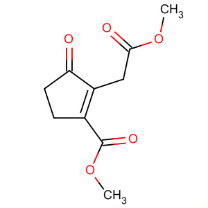 1-Cyclopentene-1-acetic acid, 2-(methoxycarbonyl)-5-oxo-, methylester molecular structure