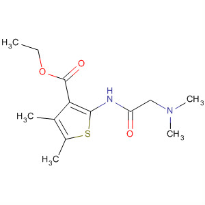 3-Thiophenecarboxylic acid,2-[[(dimethylamino)acetyl]amino]-4,5-dimethyl-, ethyl ester molecular structure