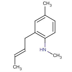 Benzenamine, 2-(2-butenyl)-N,4-dimethyl-, (E)- molecular structure