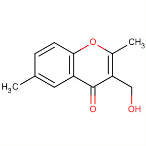 4H-1-Benzopyran-4-one, 3-(hydroxymethyl)-2,6-dimethyl- molecular structure