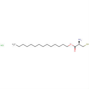 L-Cysteine, tetradecyl ester, hydrochloride molecular structure