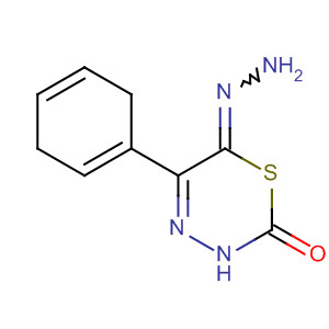 2H-1,3,4-Thiadiazin-2-one, 3,6-dihydro-5-phenyl-, hydrazone molecular structure