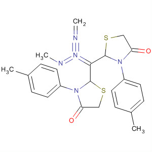 4-Thiazolidinone,2,2'-[(methylimino)bis(methylenenitrilo)]bis[3-(4-methylphenyl)- molecular structure