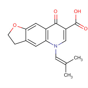 Furo[2,3-g]quinoline-7-carboxylic acid,2,3,5,8-tetrahydro-5-(2-methyl-1-propenyl)-8-oxo-
