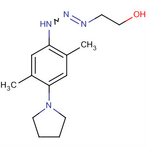 Ethanol, 2-[3-[2,5-dimethyl-4-(1-pyrrolidinyl)phenyl]-1-triazenyl]- molecular structure