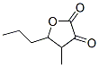 dihydro-4-methyl-5-propylfuran-2,3-dione molecular structure