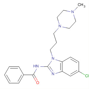 Benzamide,N-[5-chloro-1-[3-(4-methyl-1-piperazinyl)propyl]-1H-benzimidazol-2-yl]- molecular structure