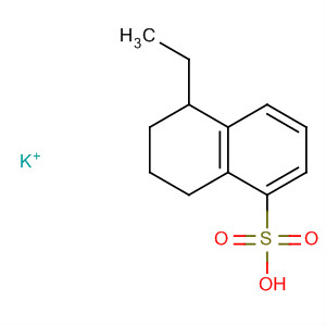 1-Naphthalenesulfonic acid, 5-ethyl-5,6,7,8-tetrahydro-, potassium salt molecular structure