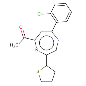 Ethanone,1-[5-(2-chlorophenyl)-2,3-dihydro-1H-thieno[2,3-e]-1,4-diazepin-7-yl]- molecular structure