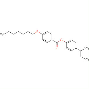 Benzoic acid, 4-(heptyloxy)-, 4-(1-methylpropyl)phenyl ester molecular structure