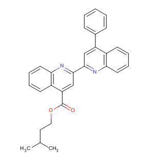 [2,2'-Biquinoline]-4-carboxylic acid, 4'-phenyl-, 3-methylbutyl ester molecular structure