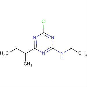 1,3,5-Triazin-2-amine, 4-chloro-N-ethyl-6-(1-methylpropyl)- molecular structure
