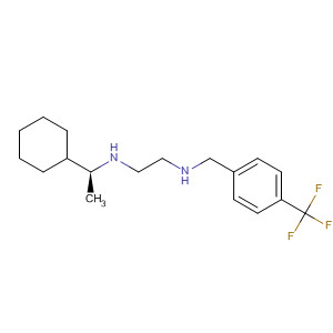 1,2-Ethanediamine,N-[(1S)-1-cyclohexylethyl]-N'-[[4-(trifluoromethyl)phenyl]methyl]- molecular structure