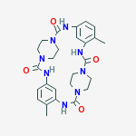 5,20-dimethyl-1,3,9,11,14,16,22,24-octaazapentacyclo[22.2.2.2~11,14~.1~4,8~.1~17,21~]dotriaconta-4(32),5,7,17(29),18,20-hexaene-2,10,15,23-tetrone molecular structure