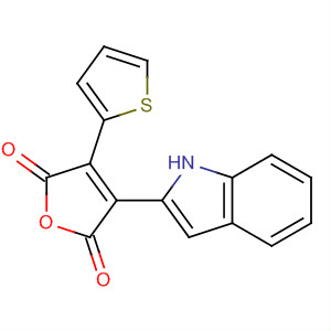 2,5-Furandione, 3-(1H-indol-2-yl)-4-(2-thienyl)- molecular structure