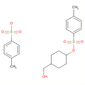 Cyclohexanemethanol, 4-[[(4-methylphenyl)sulfonyl]oxy]-,4-methylbenzenesulfonate, trans- molecular structure