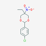 2-(4-chlorophenyl)-5-ethyl-5-nitro-1,3-dioxane molecular structure