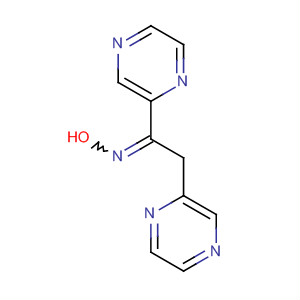 Ethanone, 1,2-dipyrazinyl-, oxime molecular structure