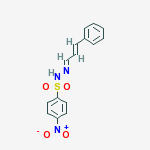 4-(HYDROXY(OXIDO)AMINO)-N'-(3-PHENYL-2-PROPENYLIDENE)BENZENESULFONOHYDRAZIDE molecular structure