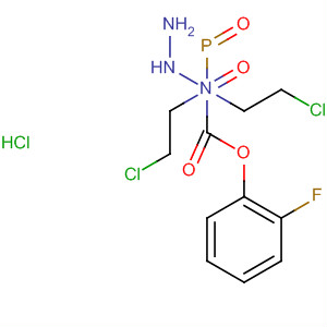 Phosphoramidohydrazidic acid, N,N-bis(2-chloroethyl)-, 2-fluorophenylester, monohydrochloride