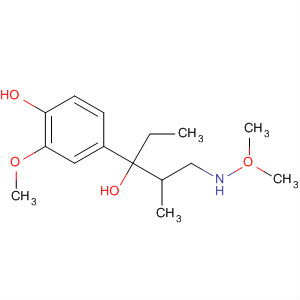 Benzenemethanol,a-[2-(dimethyloxidoamino)-1-methylethyl]-a-ethyl-4-hydroxy-3-methoxy- molecular structure