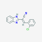 1H-BENZO[D]IMIDAZOLE-2-ACETONITRILE,A-((2-CHLOROPHENYL)METHYLENE)-