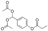 [4-(diacetyloxymethyl)phenyl] propanoate molecular structure