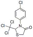 3-(4-chlorophenyl)-2-(trichloromethyl)thiazolidin-4-one molecular structure