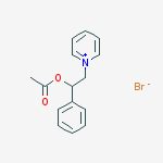(1-phenyl-2-pyridin-1-yl-ethyl) acetate molecular structure