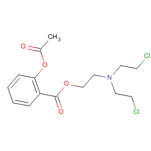 Benzoic acid, 2-(acetyloxy)-, 2-[bis(2-chloroethyl)amino]ethyl ester molecular structure