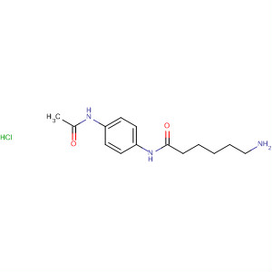 Hexanamide, N-[4-(acetylamino)phenyl]-6-amino-, monohydrochloride molecular structure