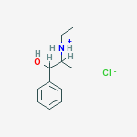 DL-A-((1-ETHYLAMINO)ETHYL)BENZYL ALCOHOL HCL molecular structure