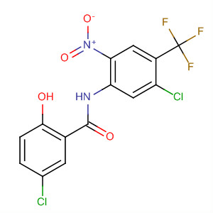 Benzamide,5-chloro-N-[5-chloro-2-nitro-4-(trifluoromethyl)phenyl]-2-hydroxy- molecular structure