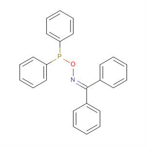 Methanone, diphenyl-, O-(diphenylphosphino)oxime molecular structure