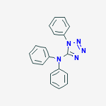 N,N,1-triphenyl-1H-tetrazol-5-amine molecular structure