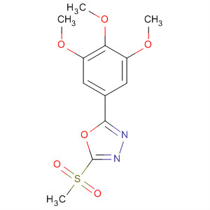 1,3,4-Oxadiazole, 2-(methylsulfonyl)-5-(3,4,5-trimethoxyphenyl)- molecular structure