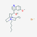 (S)-[(7R)-5-ethenyl-1-hexyl-1-azoniabicyclo[2.2.2]octan-7-yl]-(6-methoxyquinolin-4-yl)methanol bromide