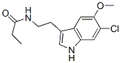 N-[2-(6-Chloro-5-methoxy-1H-indol-3-yl)ethyl]propionamide molecular structure