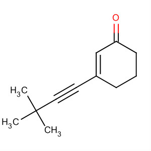 2-Cyclohexen-1-one, 3-(3,3-dimethyl-1-butynyl)- molecular structure