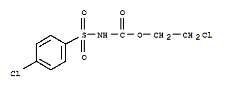 2-chloroethyl [(4-chlorophenyl)sulfonyl]carbamate molecular structure
