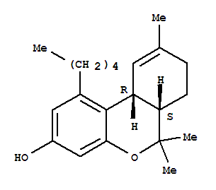 6,6,9-trimethyl-1-pentyl-6a,7,8,10a-tetrahydro-6H-benzo[c]chromen-3-ol molecular structure