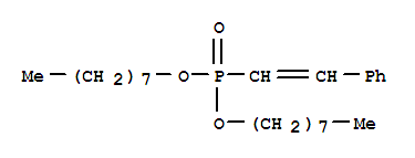 dioctyl (2-phenylethenyl)phosphonate molecular structure