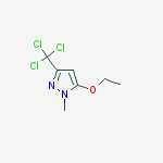 3-(TRICHLOROMETHYL)-5-ETHOXY-1-METHYL-1H-PYRAZOLE