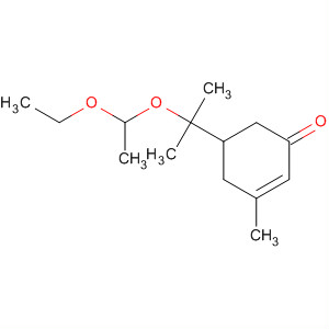 2-Cyclohexen-1-one, 5-[1-(1-ethoxyethoxy)-1-methylethyl]-3-methyl- molecular structure