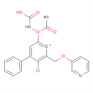 Carbamic acid, [4-chloro-3-[(3-pyridinyloxy)methyl]phenyl]-, phenyl ester molecular structure