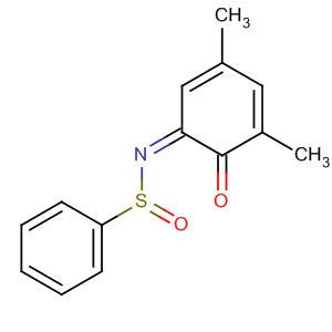 Benzenesulfenamide,N-(3,5-dimethyl-6-oxo-2,4-cyclohexadien-1-ylidene)-, (Z)- molecular structure